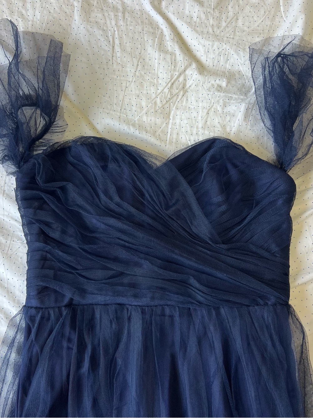 Ever Pretty Navy Blue Tulle Sweetheart Prom Dress